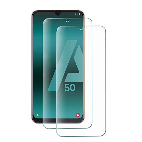 SUP Samsung Galaxy A50 Tempered Glass Screen Protector, [2 Pack] Premium Quality Guard Film, Case Friendly, Comfortable Round Edge,Shatterproof, Shockproof, Scratchproof oilproof