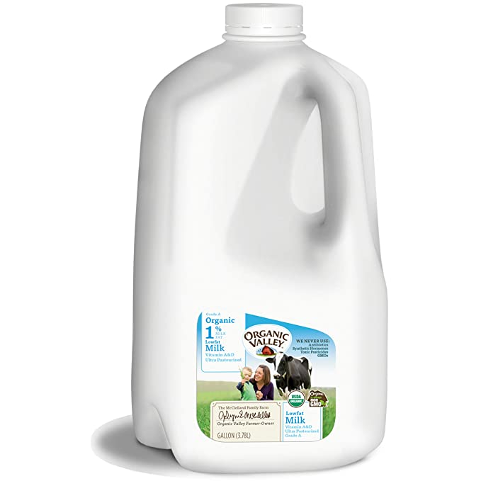 1% Lowfat Organic Milk, Organic Valley Ultra Pasteurized Gallon, 128 fl oz