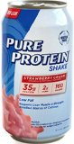 Worldwide Nutrition - Pure Protein Shake 35 Grams Protein Strawberry Cream 11oz Pack of 12