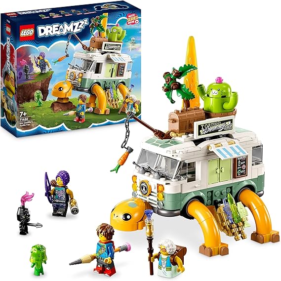 LEGO 71456 DREAMZzz Mrs. Castillo's Turtle Van Set, Build a Toy Camper Vehicle from the TV Show in 2 Ways, With Mateo, Zoey and Z-Blob Characters, Toys for Kids, Boys, Girls Aged 7