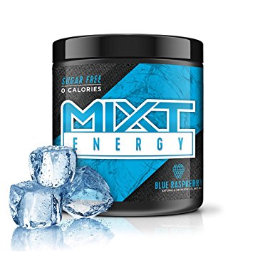 MIXT Energy - Designed for Concentration, Focus, and Hours of Energy Without the Crash(Blue Raspberry, 60 Serving)