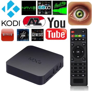 MXQ Amlogic S805 Quad Core Android 4.4 Kodi 16 Smart 1080P HDMI Free MX M8 TV Streaming Box Kodi XBMC 1 GB/8 GB