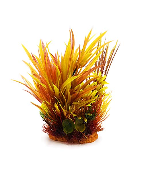 BEGONDIS Aquarium Decorations Fish Tank Artificial Water Plants Made of Soft Plastic, Safe for All Fish & Pets