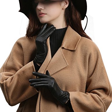 GSG Lady Premium Touchscreen Spain Genuine Nappa Leather Gloves Women Driving Texting Original Design
