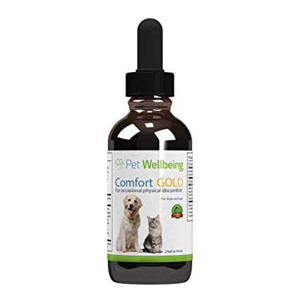 Pet Wellbeing - Comfort Gold for Dogs - Natural Support for Discomfort in Dogs - 2 oz (59ml)