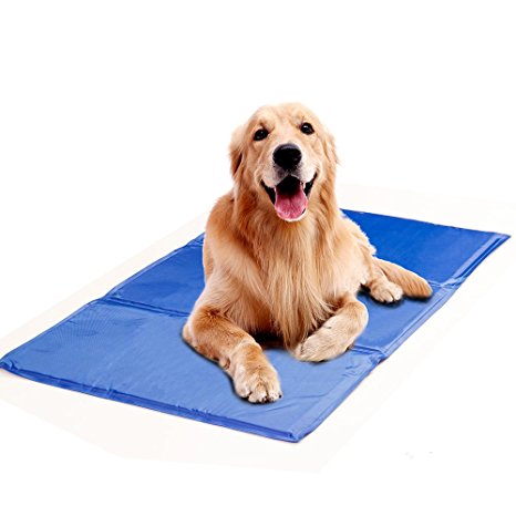 Pet Cooling Mat, Soft Comfortable Pet Chilly Gel Mat, Folding Self Cooling Pet Bed for Keeping Dogs Cool in Summer