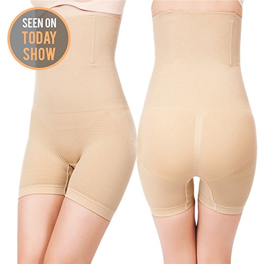 ROBERT MATTHEW Womens Shapewear Tummy Control Shorts Brilliance High-Waist Panty Mid-Thigh Body Shaper Bodysuit $49.99
