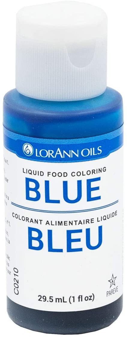 LorAnn Blue Liquid Food Color, 1 Ounce Squeeze Bottle