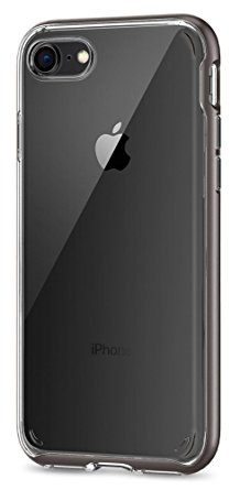 Spigen Neo Hybrid Crystal [2nd Generation] iPhone 8 Case / iPhone 7 Case with Clear Hard Casing and Reinforced Hard Bumper Frame for Apple iPhone 8 (2017) / iPhone 7 (2016) - Gunmetal