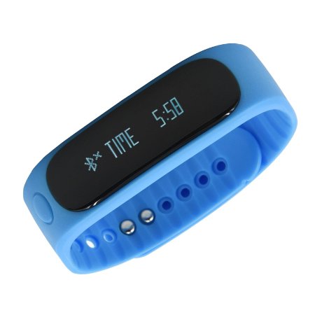 Forestfish Bluetooth Sync Smart Bracelet Sports Fitness Tracker Smart Wristband Water Resistant Tracker Bracelet Sleep Monitoring Anti-lost Smart Watch