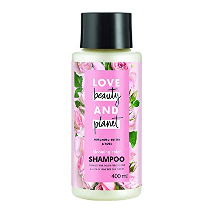 Love Beauty & Planet Murumuru Butter and Rose Aroma Blooming Colour Shampoo, 400 ml
