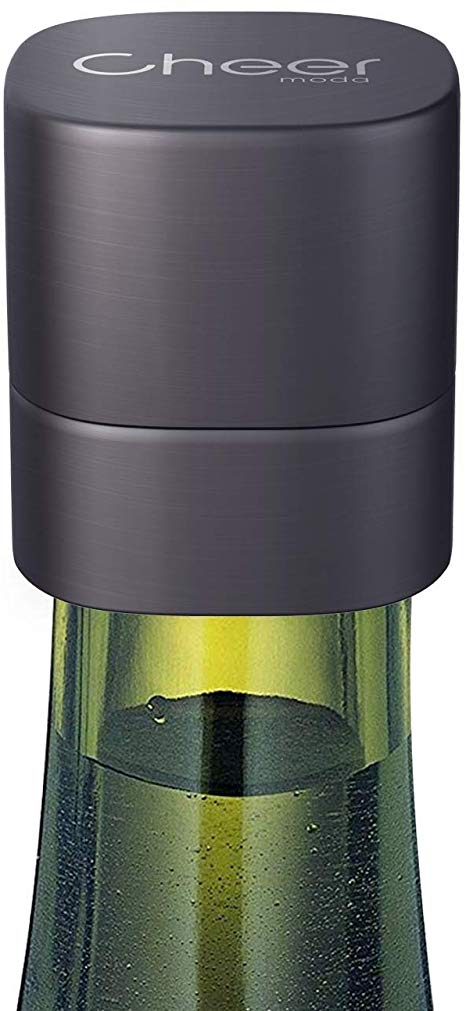 CHEER Champagne Stopper, Stainless Steel Wine & Champagne Sealer, Resealable Leak-Proof Cap For Prosecco, Sparkling - Best Accessory, Home and Party Use 7717-W401-029