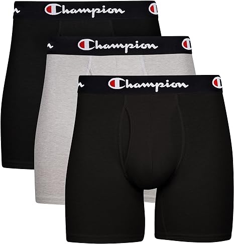 Champion Mens Cotton Stretch Boxer Brief