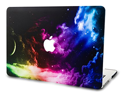 KEC MacBook Pro 13” Retina Case (2015) Cover Plastic Hard Shell Rubberized A1502 / A1425 Space Galaxy (Color Space)