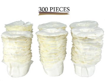 Greenco 300 Disposable Replacement K-Cup Filters - Compatible with Keurig K-Cup Coffee Machines