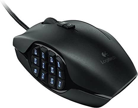 Logitech G600 MMO Gaming Mouse, RGB Backlit, 20 Programmable Buttons