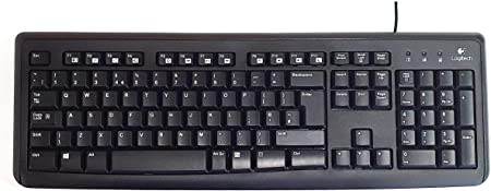 Logitech 005016 K110 USB Keyboard UK Black