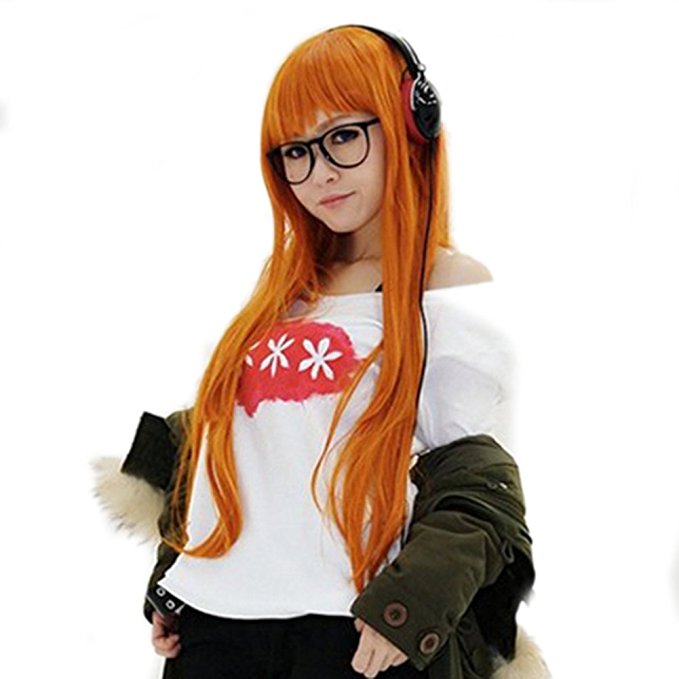 Coslive Persona Cosplay Protagonist Anime Wig Black Short Hair Halloween Props