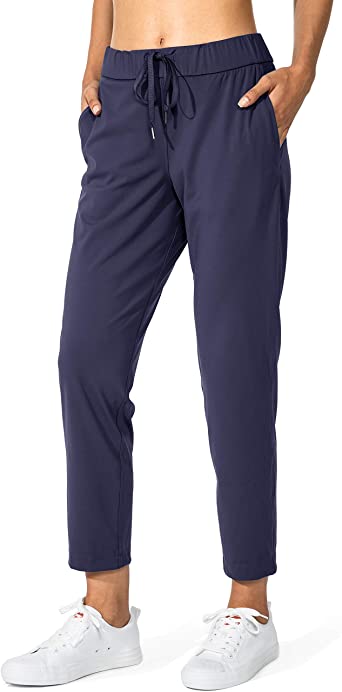 G Gradual Women's Pants with Deep Pockets 7/8 Stretch Sweatpants for Women Athletic, Golf, Lounge, Work