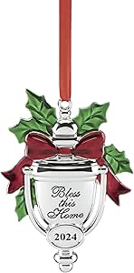 Lenox 895759 2024 Bless This Home Metal Ornament