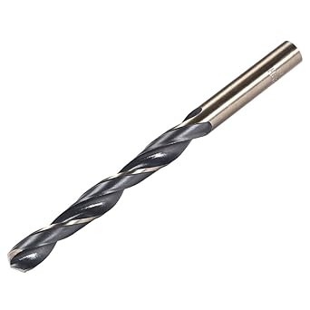 uxcell Straight Shank Twist Drill Bits 10mm High Speed Steel 4341 with 10mm Shank for Stainless Steel Alloy Metal Plastic Wood