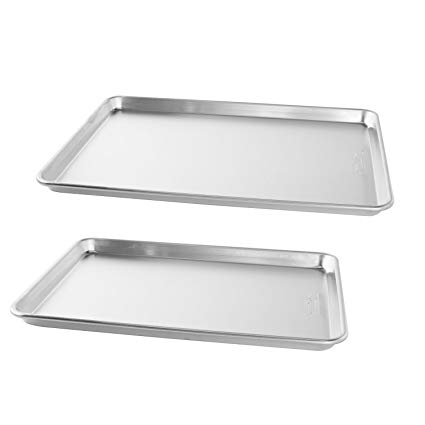 Nordic Ware Natural Aluminum Commercial Baker's Half Sheet and Big Sheet