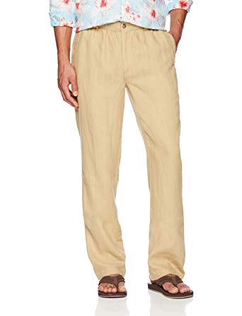 Amazon Brand - 28 Palms Men's Relaxed-Fit 100% Linen Pant with Drawstring