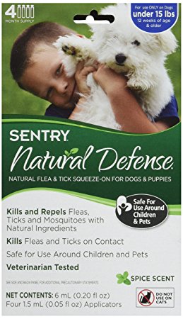 Sentry Natural Defense for Small Dogs 4 count