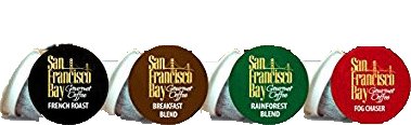 San Francisco Bay OneCup, Variety Pack, 40 Count, Single Serve, French Roast - Fog Chaser - Rainforest - Breakfast Blend, Compatible with Keurig K-cup Brewers