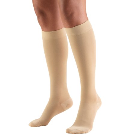 Truform 8865, Compression Stockings, Below Knee, Closed Toe, 20-30 mmHg, Beige, X-Large