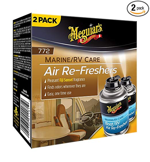 Meguiar's M77200 Pleasant Fiji Sunset 2.5 oz Marine/RV Air Re-Freshers 2 Pack