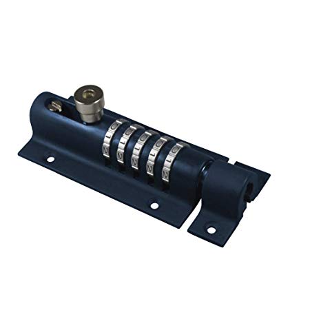 SQUIRE Combination Locking Bolt. Unique Patented Recodeable Combination Locking Bolt. Rustproof and Weatherproof. Available in 3,4 and 5 Wheel configurations. (5 Wheel - 150mm)