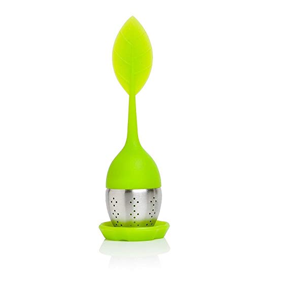TGL Co. LUXURY TEAS Silicone Tea Infuser Handle Stainless Steel Strainer Filter