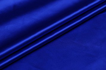 Maxfeel 100% Pure Mulberry Silk Charmuse Solid Dyed Fabric Multicolor for Bedding Dress Sold By Yard or By Half a Yard (Sold By Half a Yard, #Royal Blue)