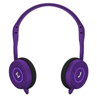 Moudio M100 Wireless Stereo Bluetooth Smart Headphones, Activity Calorie Tracker, Fitness Monitor, Sports Headset, Music Streaming, Hands-free voice calls With Android and IOS APP (purple)