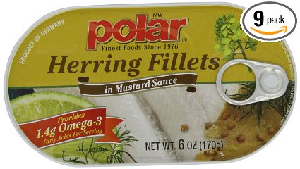 MW Polar Herring, Mustard Sauce, 6-Ounce (Pack of 9)