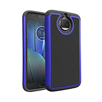 Moto G5s Plus Cases,Yogem Slim Anti-Shock Anti-Scratch Cover Case for G5s  Motorola Moto G5s Plus 2017 (Dark Blue)