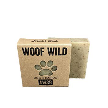 Woof Wild Organic, Vegan, Cruelty Free, Dog Shampoo Bar for Dogs with Sensitive Skin, Handmade by A Wild Soap Bar