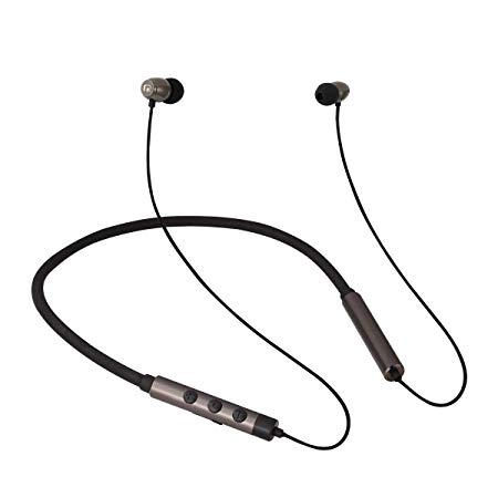MobiFren Flex-L Wireless Bluetooth Headset Shape-Memory Alloy LDAC apt-X Premium Sound Earphones with Smartphone Mobile App-Magnetic Earbuds, Sport Running Sweat-Proof (Flex-L Soul)
