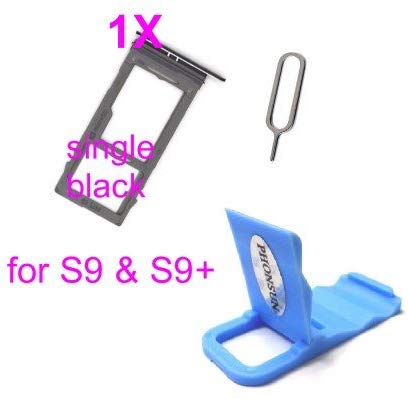 PHONSUN Single SIM Card Tray for Samsung Galaxy S9 G960 & S9  Plus G965 (Midnight Black)