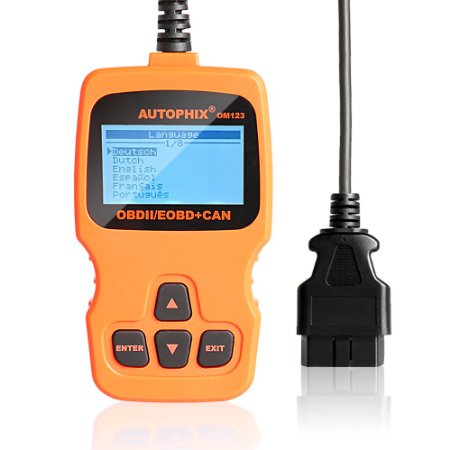 Code Reader, AQV OBDMATE OM123 Car Vehicle Scanner Tool for Check Engine Light Diagnostics Trouble Codes Auto Code Scanner for All After 1996 OBD2 (Orange)