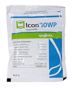 Syngenta Icon 10 WP For The Control Of Mosquitoes, Cockroaches And Houseflies - 62.5gm, Pack of 1