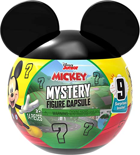 Disney Junior Mickey Mouse Mystery Figure Capsule, 9 pieces inside, Amazon Exclusive