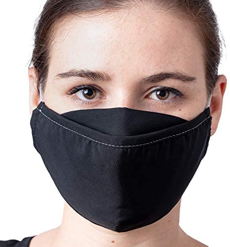 f-stop - Dyota Triple Layer Washable, Reusable Face Mask - Adult, Black