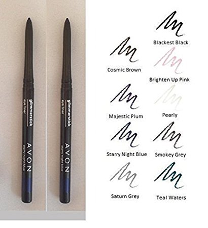 2 X Avon Glimmerstick Eyeliner - Twin pack - Two the same (Blackest Black)