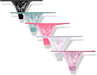 Moxeay Sexy G-String Thong Panty Underwear Pack of 5