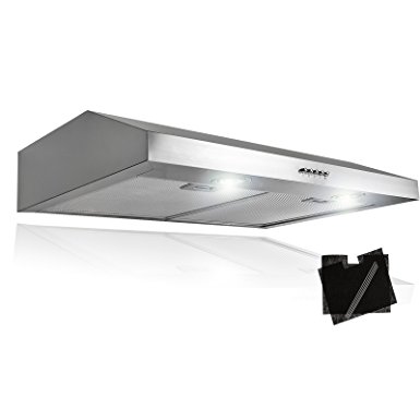 AKDY 30" Stainless Steel Under Cabinet Kitchen Grease Filters Range hood