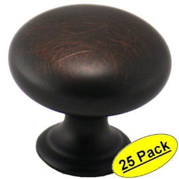 Cosmas® 4950ORB Oil Rubbed Bronze Cabinet Hardware Round Mushroom Knob - 1-1/4" Diameter - 25 Pack