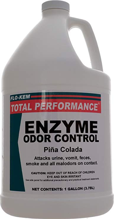 Flo-Kem 11192 Enzyme Odor Eliminator with Pina Colada Fragrance, 1 Gallon