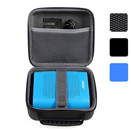BOVKE for Bose Soundlink Color II / UE ROLL 360 Wireless Bluetooth Speaker Hard EVA Shockproof Carrying Case Storage Travel Case Bag Protective Pouch Box, Black